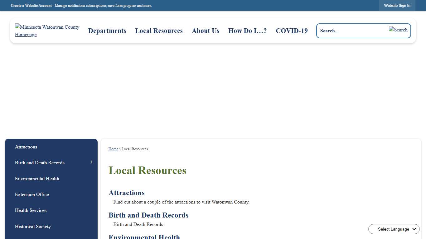 Local Resources | Watonwan County, MN - Official Website